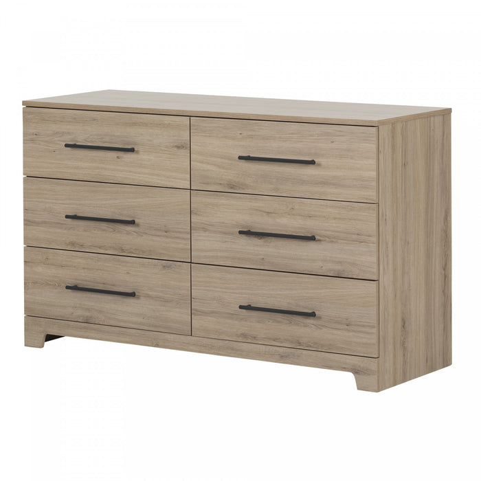 Primo 6-drawer Dresser - Rustic Oak
