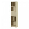 Liora 5-shelf Narrow Bookcase - Bleached Oak