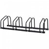 Soozier 4-bike Bicycle Floor Parking Rack Cycling Storage Stand Black