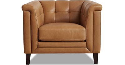 Hydeline Bodie Leather Chair - Brown | Hydeline Bodie Fauteuil en cuir – Brun