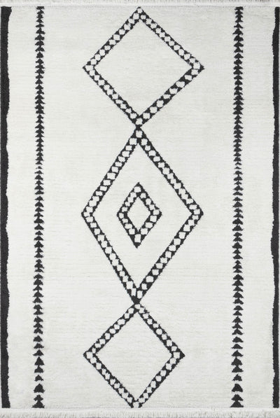 Zelda Contemporary 9'10" x 12'10" Area Rug in Ivory Indoor Area Rug | Tapis Contemporain Zelda 9'10" x 12'10" en Ivoire