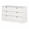 Spark 6-drawer Dresser - Pure White