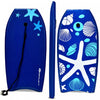 Goplus 41'' Lightweight Super Bodyboard Surfing W/leash Eps Core Boarding Ixpe Starfish