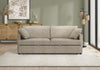 Sleeper Sofa, 78\" Length, Convertible Sofa Bed, Light Beige Fabric Sleeper Sofa