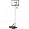 Soozier 6-7ft Basketball Hoop And Stand With 18\" Shatterproof Backboard