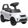 Qaba 6v Electric Car For Kids, 2 In 1 Sliding Car Battery Powered Ride-On Toy For Toddlers With Forward, Music Horn Headlights, For 18-60 Months, Land Rover Licensed, White