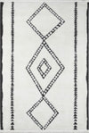 Zelda Contemporary 7'6\" x 9'6\" Area Rug in Ivory Indoor Area Rug