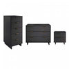 Granville Modern 3-Piece Dresser Set in Charcoal Gray