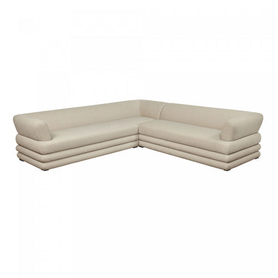 Royal Contemporary Modern 2-Piece Sectional in Natural | Sectionnel moderne contemporain royal 2 pieces en coloris naturel