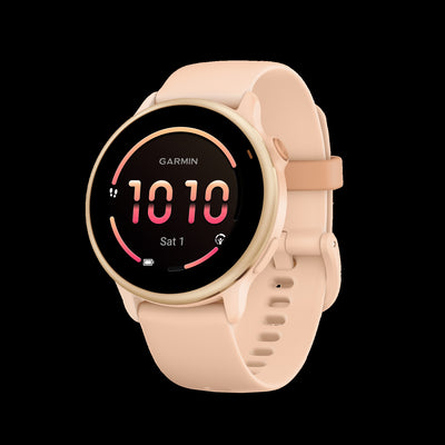 Garmin Vivoactive 6 Pink Dawn Everyday Smartwatch - Lifestyle Tracker, Morning Report, Meditation Tracking, Women's Health, On-Wrist Texting