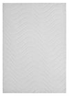 Pearl White Waves Washable Shag Area Rug 8'x10' Indoor Area Rug