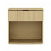 Clive Mid-Century Modern 22\" Nightstand in Natural Oak (1-Drawer)