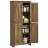 HOMCOM 72\" Freestanding Kitchen Pantry, Buffet Cabinet, Brown