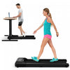 Superfit 0.6-3.8mph Walking Pad Under Desk Treadmill With Remote Control And Led Display Black