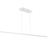 Dainolite Array LED Horizontal Pendant 56w 72\" Matte White Finish White Acrylic Diffuser Lamp