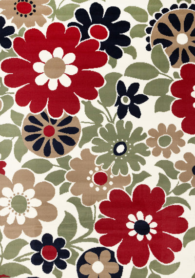 Florence Botanical Indoor Area Rug - 4'7" x 6'7"|Carpette Florence à motifs botaniques pour l’intérieur - 4 pi 7 po x 6 pi 7 po
