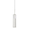 Dainolite Luna LED Pendant 6w White Finish Clear Glass Lamp