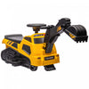Aosom 6v Electric Powered Ride-On Tractor, 3 In 1 Electric Ride On Excavator, Bulldozer, Road Roller, Battery Powered Pretend Play Construction, For 18-48 Months - Yellow