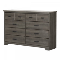 Versa 8-drawer Dresser - Gray Maple