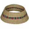 HOMCOM 28 inch Rustic Christmas Tree Collar, Rattan Tree Base Cover Natural