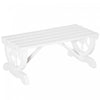 Outsunny Rustic Wood Outdoor Bench, Garden Bench For 2-person, White
