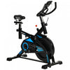 Soozier Stationary Exercise Bike Indoor Cardio Workout Cycling Bicycle W/ Heart Pulse Sensor & Lcd Monitor 28.6lb Flywheel Adjustable Resistance
