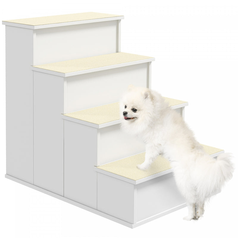 Pawhut Pet Stairs Dog Steps For High Bed, Levels Dog Stairs For