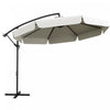 Outsunny 11ft Offset Hanging Patio Umbrella For Backyard, Cream White