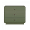Liora Contemporary 28\" Nightstand in Green (3-Drawer)