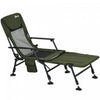 Outsunny Folding Fishing Bed Chair With Reclining Back Footrest Dark Green