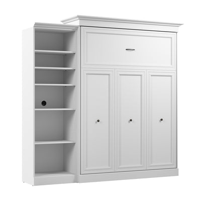 Bestar Versatile Queen Murphy Bed with Closet Organizer (92 W) - White|Grand lit escamotable Versatile de Bestar de 92 po (L) avec organisateur de garde-robe - blanc