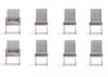 Element Modern 8-Piece Dining Chair Set in Gray