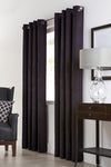 Navar Black Grommet Curtain Panel - 54\" X 84\"