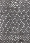 Taylor Grey Cream Rustic Diamond Rug, 7'10\" x 10'6\" Indoor Area Rug