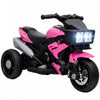 Aosom Kids Electric Motorcycle, 6V Battery Powered Chopper Motorbike with Horn, LED Headlight, Music & Forward/Reverse, Toddler Ride On Motorcycle for 37–60 Months, Pink