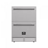 Forno Como 24-Inch Drawer Refrigerator, Stainless Steel, Outdoor/Indoor, 4.87 cu.ft. - FDROD1611-24S