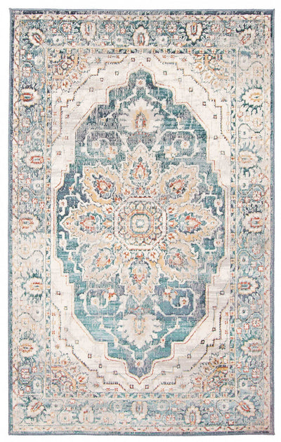 Legacy Teal Area Rug - 5'0" x 8'0"|Carpette Legacy bleu sarcelle - 5 pi 0 po x 8 pi 0 po