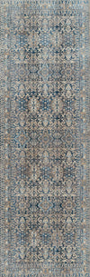 Ariana Traditional 2'6\" x 8'0\" Runner Rug in Blue Indoor Area Rug