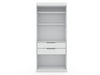 Mulberry Contemporary Modern 36\" Wardrobe Closet in White