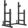 Soozier Adjustable Squat Rack, 660lbs Multi-Function Barbell Rack, Black