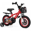 Costway 12\" Kid's Bike For 3-4 With Height-adjustable Handlebar & Saddle Handbrake Red