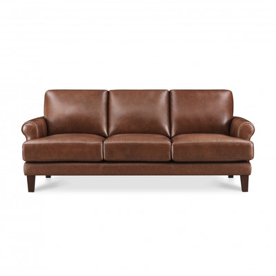 Hydeline Sarina Leather Sofa - Brown | Hydeline Sarina Sofa en cuir – Brun