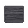 Navis Contemporary 26\" Nightstand in Charcoal Gray (2-Drawer)