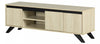 Flam 59\" TV Stand with Doors - Bleached Oak