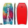 Costway 37\" Lightweight Body Board With Eps Core Xpe Deck Hdpe Bottom Crescent Tail Colorful