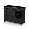 Little Smileys Changing Table With Station - Gray Oak