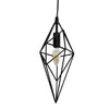 Dainolite Stalactite 1 Light Pendant Black Finish Lamp