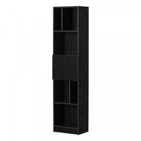 Liora 5-shelf Narrow Bookcase - Black Oak