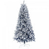 Homcom 6 Ft Artificial Christmas Tree With Snow Flocked Branches, Hinge