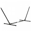 Outsunny 12ft Adjustable Hammock Stand Steel Frame Universal Fit Picnic Camp Day Bed Swing Metal Stand Up To 264lbs Capacity Black